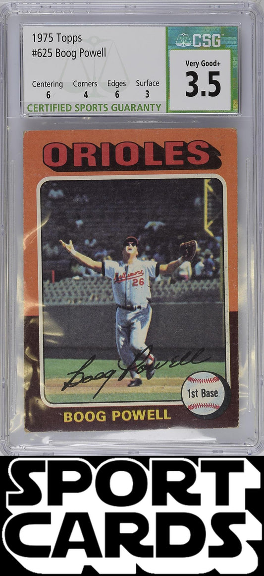 Topps #625 Boog Powell CSG 3.5 SportCards.com