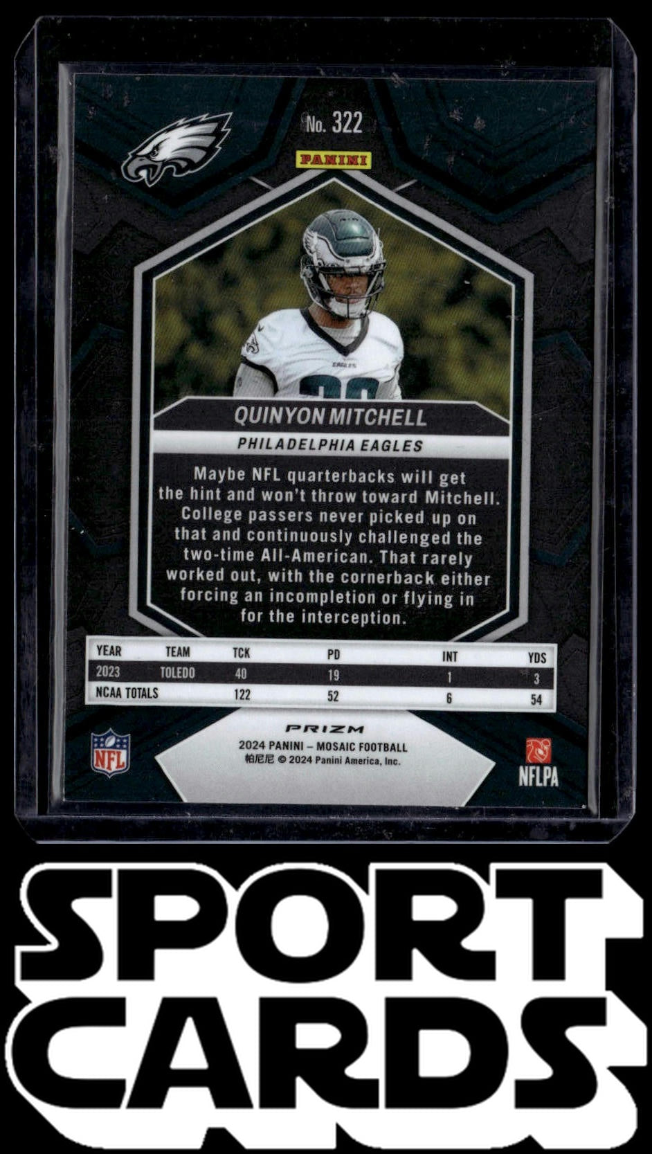 2024 Panini Mosaic #322 Quinyon Mitchell Red Sparkle SportCards.com