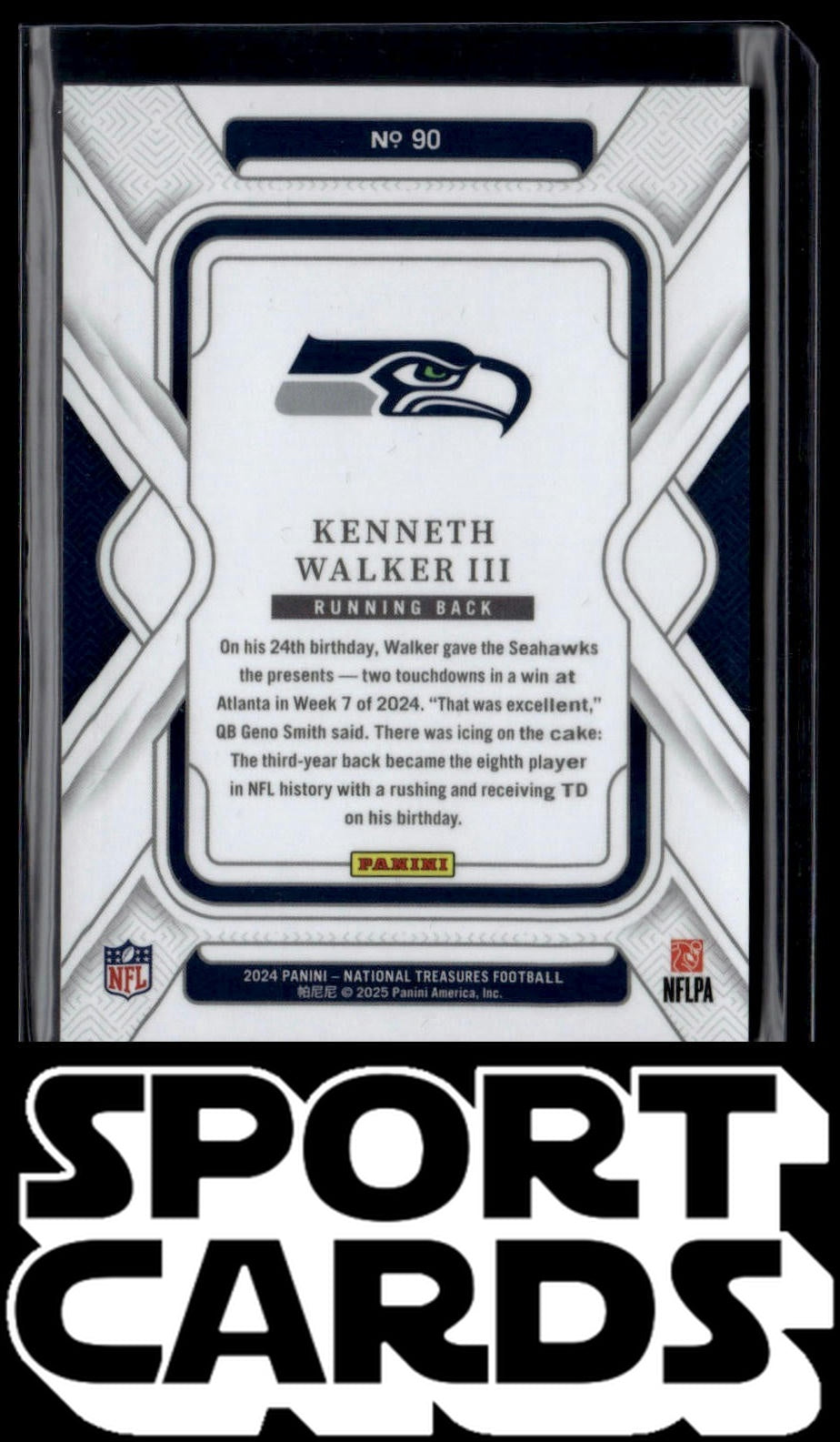 2024 Panini National Treasures #90 Kenneth Walker III Gold #/35 SportCards.com