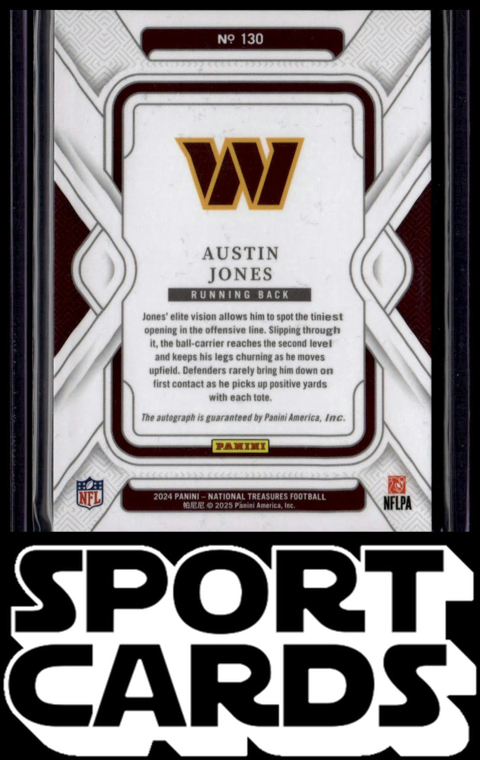 2024 Panini National Treasures #130 Austin Jones #/99 SportCards.com