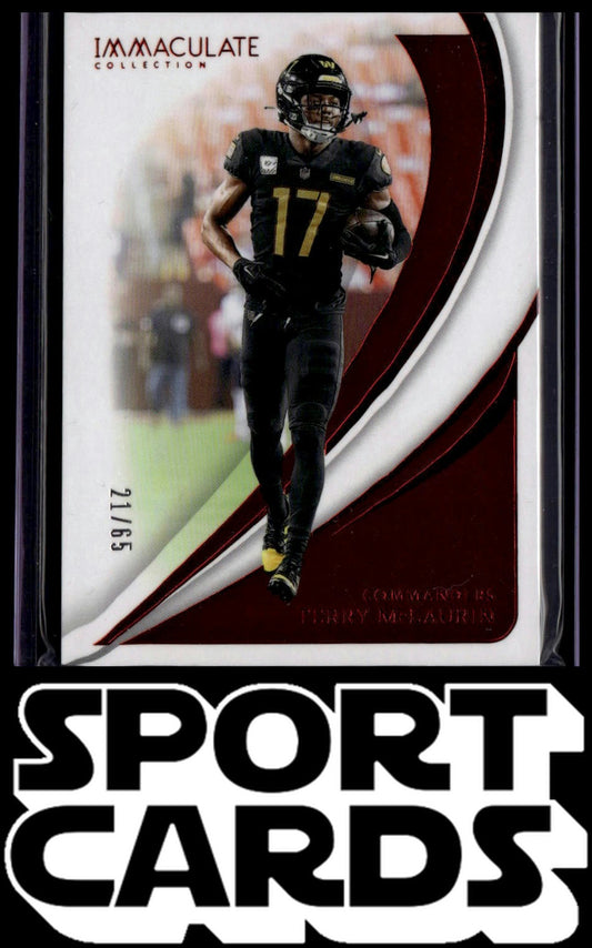 2024 Panini Immaculate Collection #60 Terry McLaurin Red #/65 SportCards.com