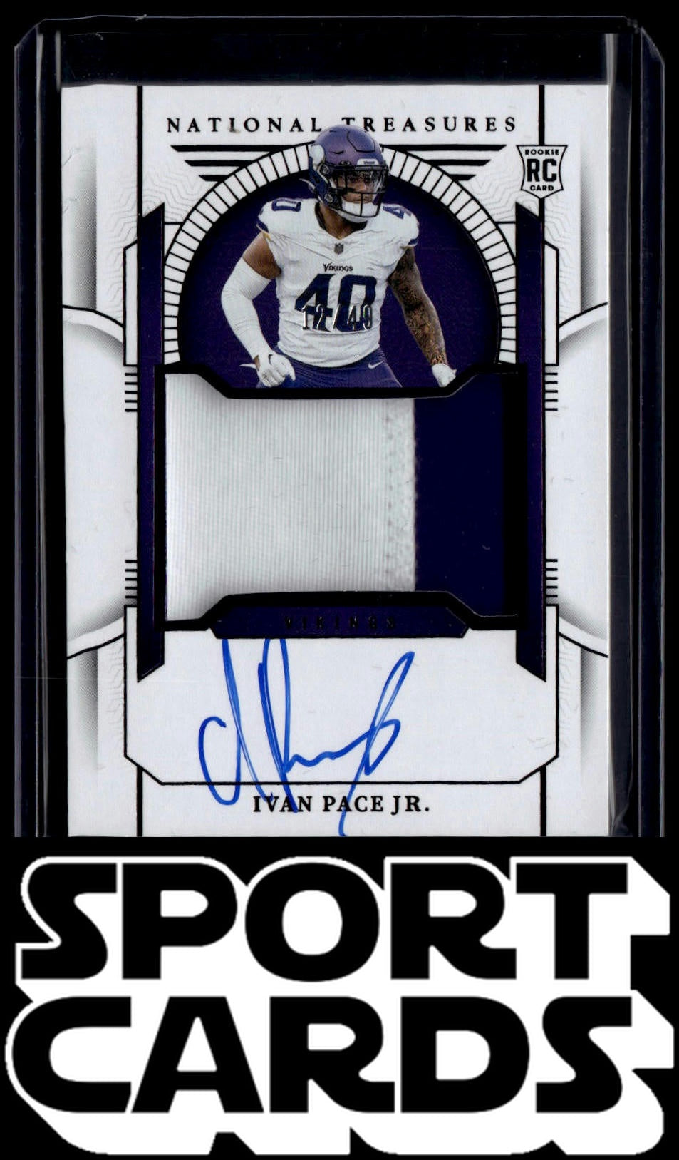 2024 Panini National Treasures - RPA Purple #202 Ivan Pace Jr. #/49