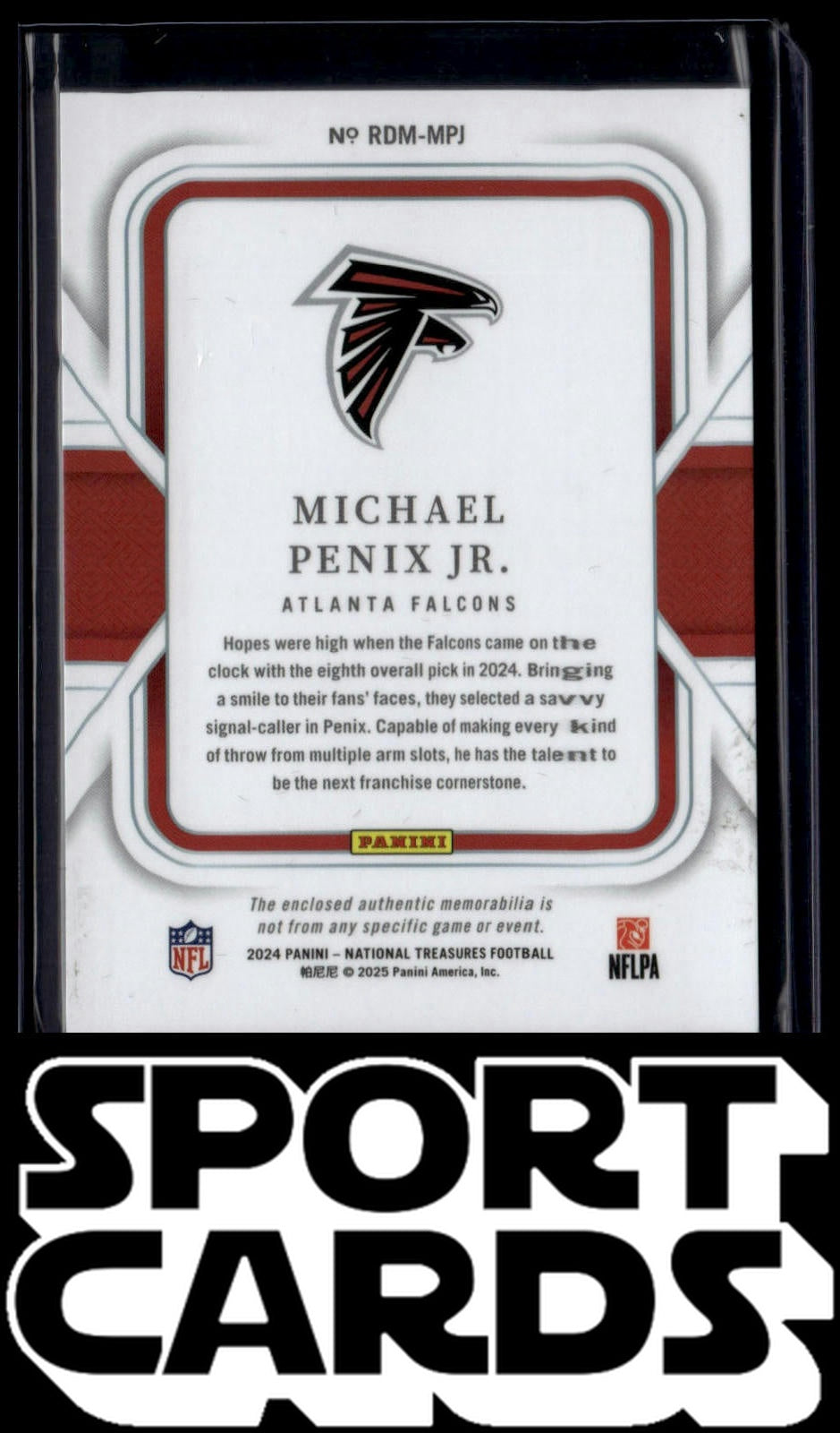 2024 Panini National Treasures #215 Michael Penix Jr. Premium #/35