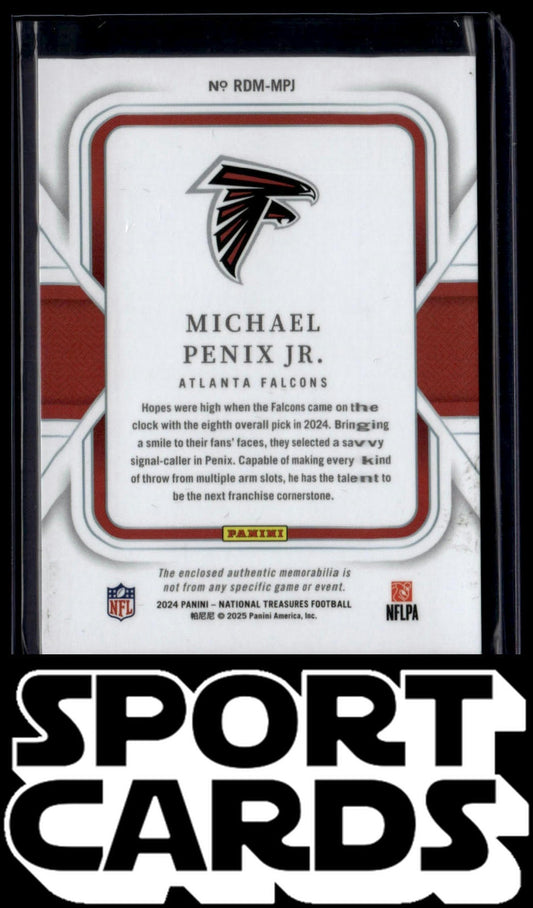 2024 Panini National Treasures #215 Michael Penix Jr. Premium #/35