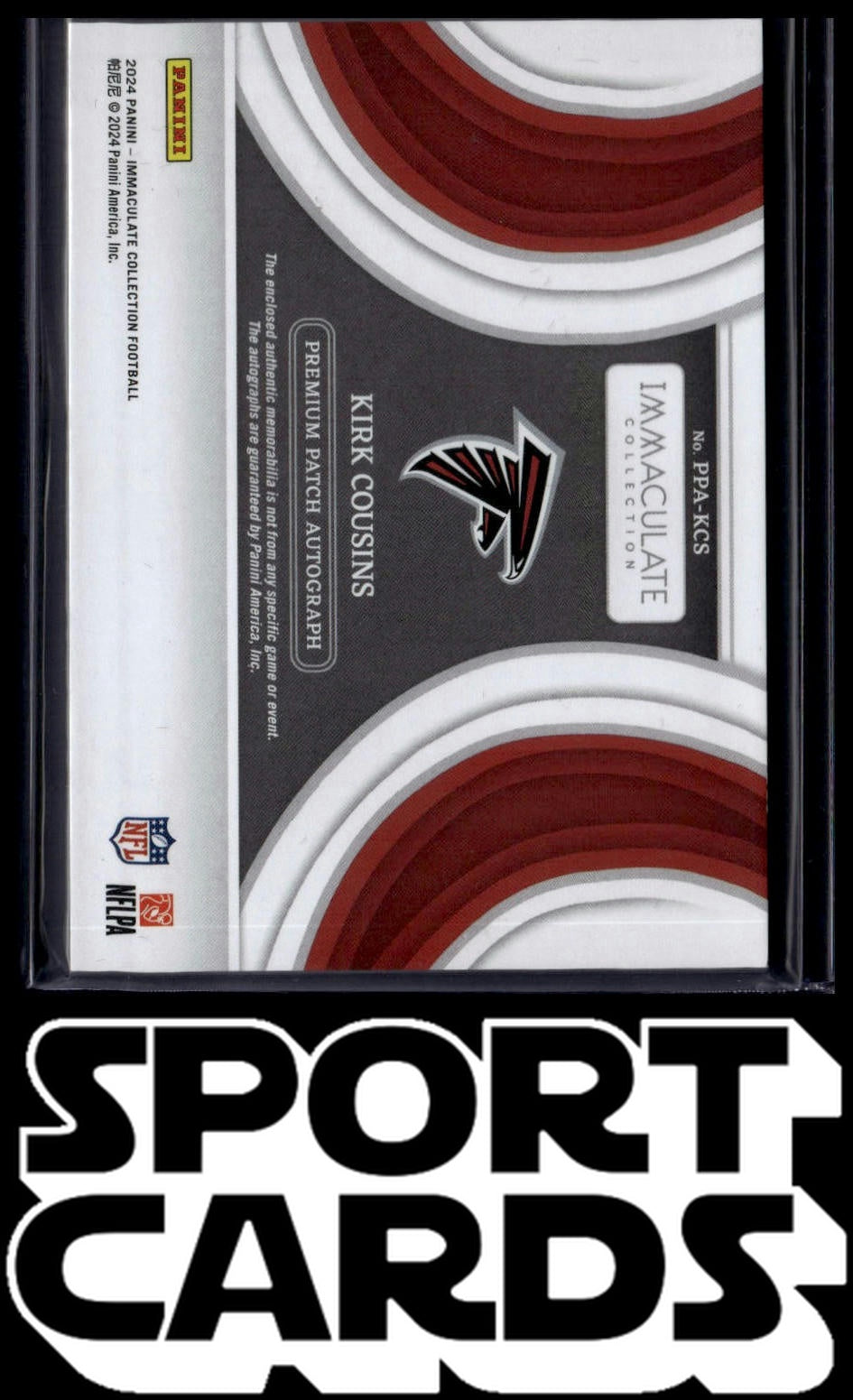 2024 Panini Immaculate Collection #1 Kirk Cousins #/99 SportCards.com