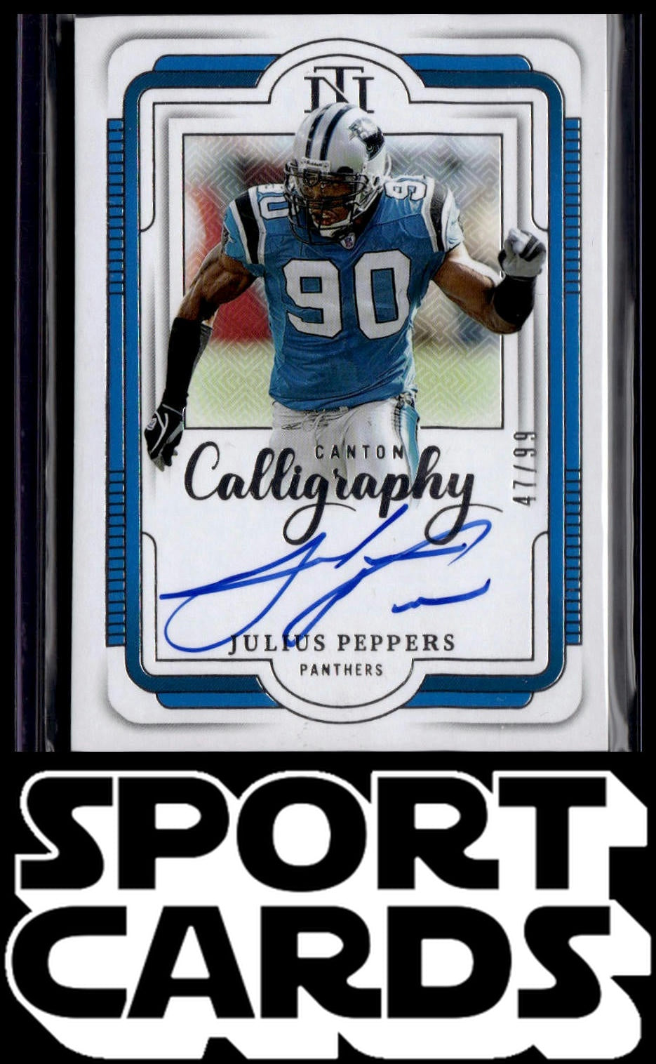 2024 Panini National Treasures #CC-JP Julius Peppers Canton Calligraphy #/99