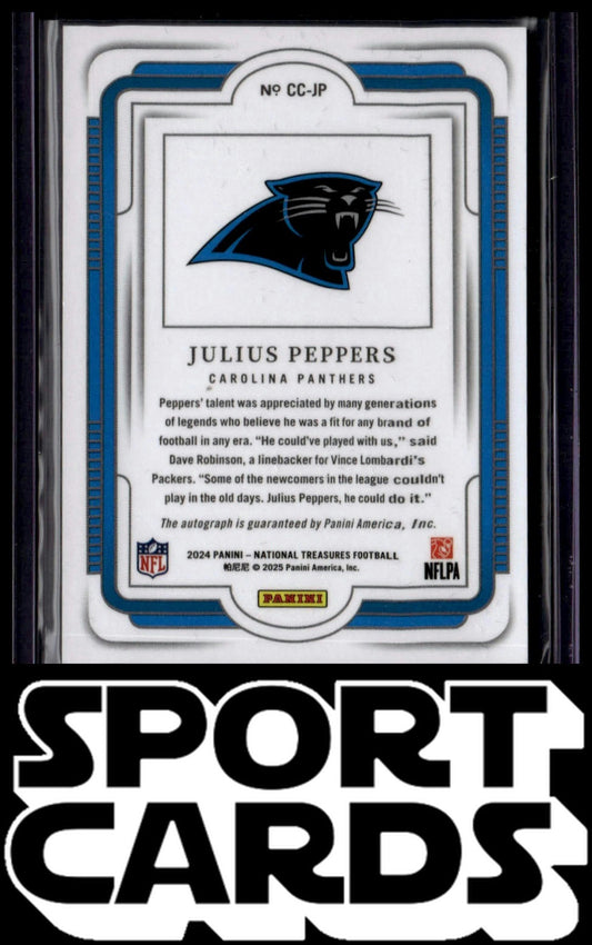 2024 Panini National Treasures #CC-JP Julius Peppers Canton Calligraphy #/99