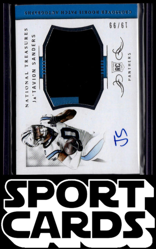 2024 National Treasures #CRPA-JTS Ja'Tavion Sanders Rookie Patch Auto #/99