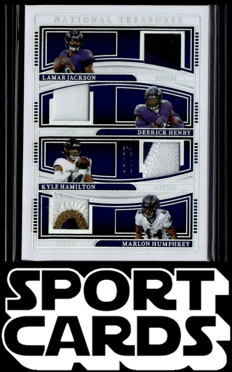 2024 National Treasures #NGQ-BAL Jackson/Henry/Hamilton/Humphrey /25