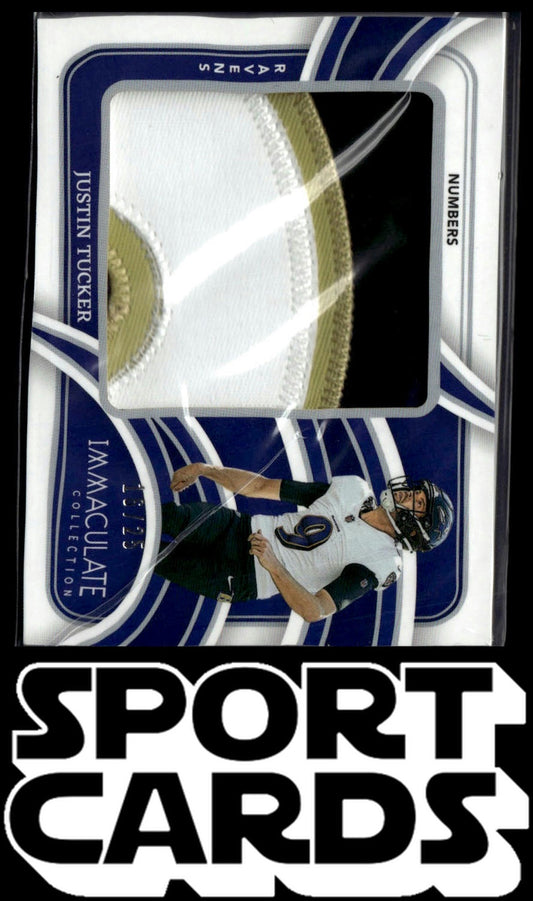 2024 Immaculate Patches #IL-JTR Justin Tucker #/25