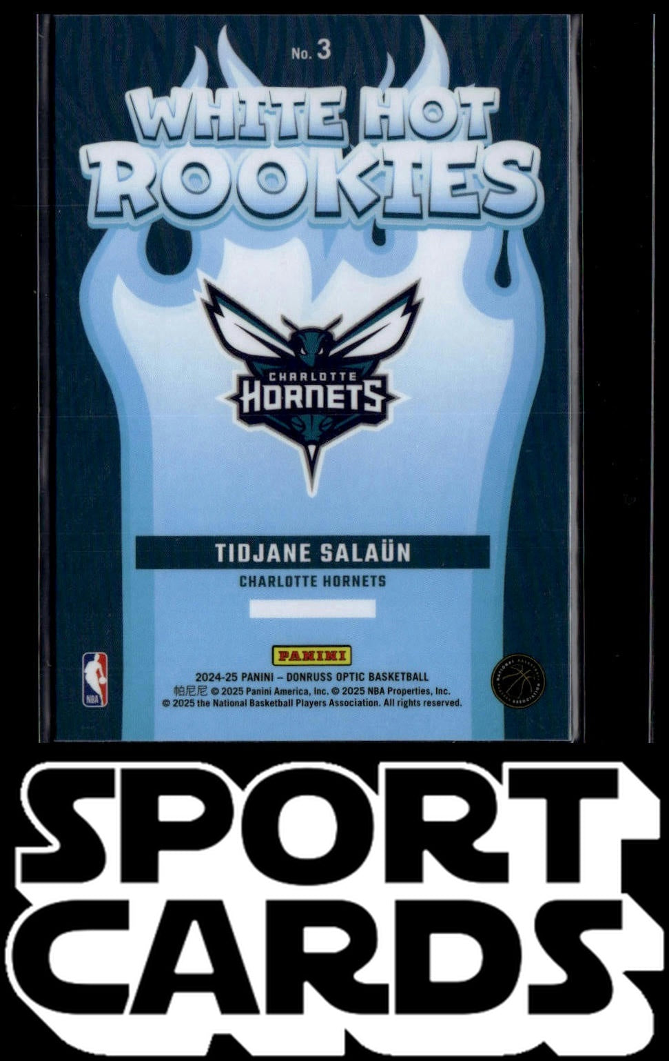 2024-25 Donruss Optic #3 Tidjane Salaun White Hot Rookies SportCards.com