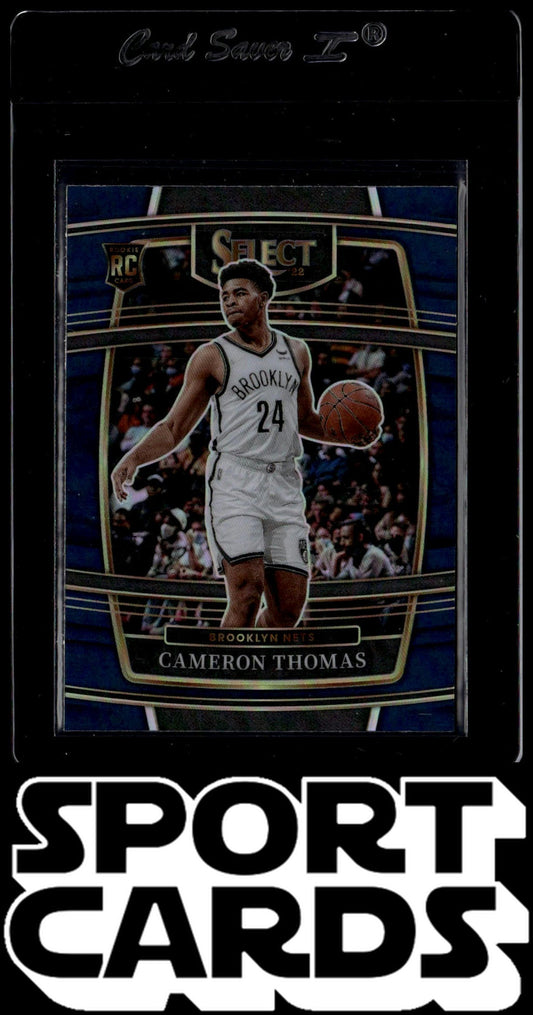 2021-22 Panini Select #21 Cameron Thomas Blue Prizms SportCards.com