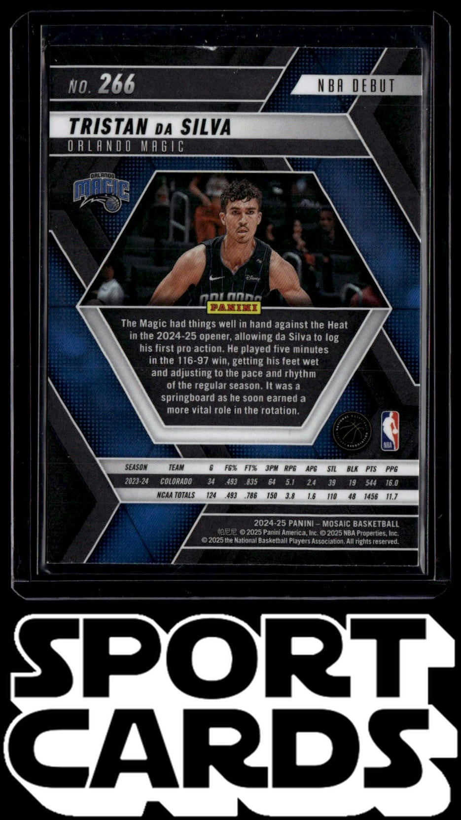 2024-25 Panini Mosaic #266 Tristan da Silva SportCards.com