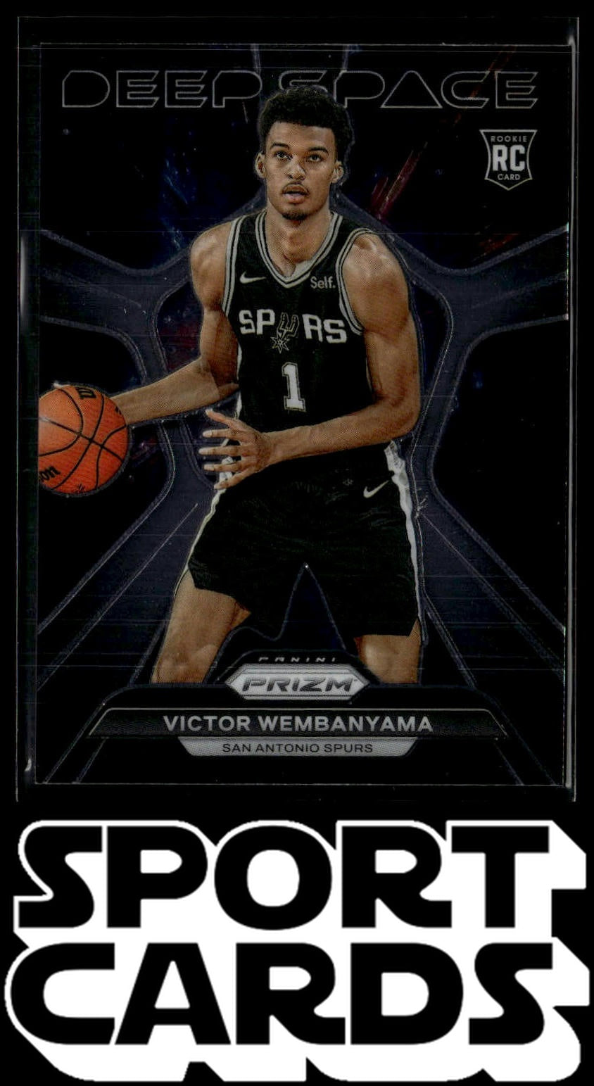 2023-24 Panini Prizm #1 Victor Wembanyama Deep Space SportCards.com