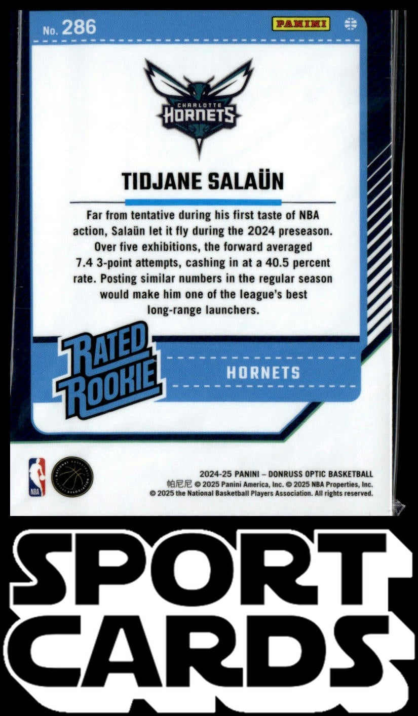 2024-25 Donruss Optic #286 Tidjane Salaun SportCards.com