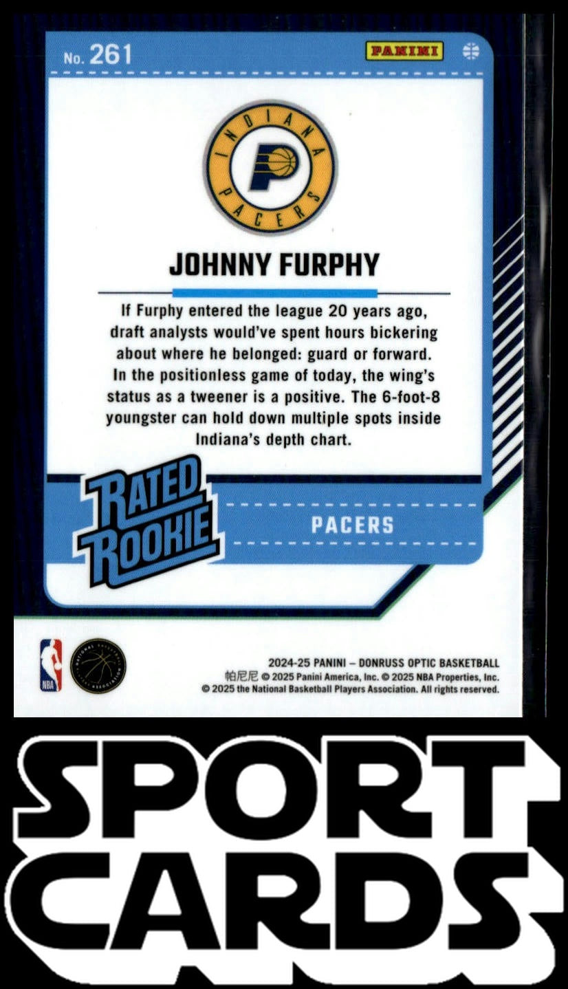 2024-25 Donruss Optic #261 Johnny Furphy SportCards.com
