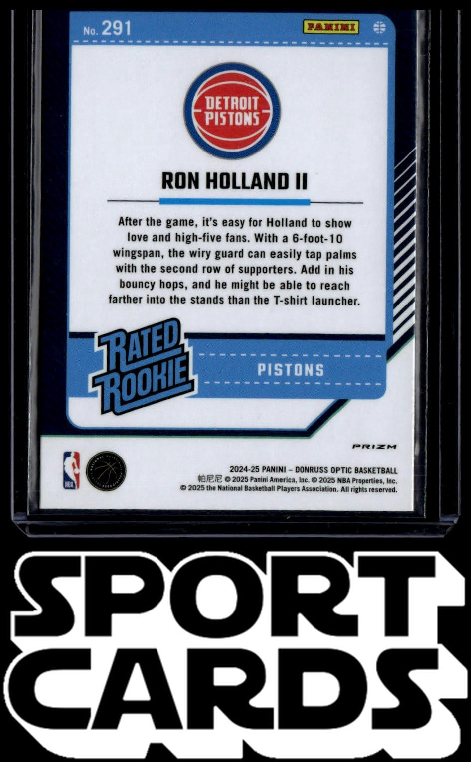2024-25 Donruss Optic #291 Ron Holland II SportCards.com