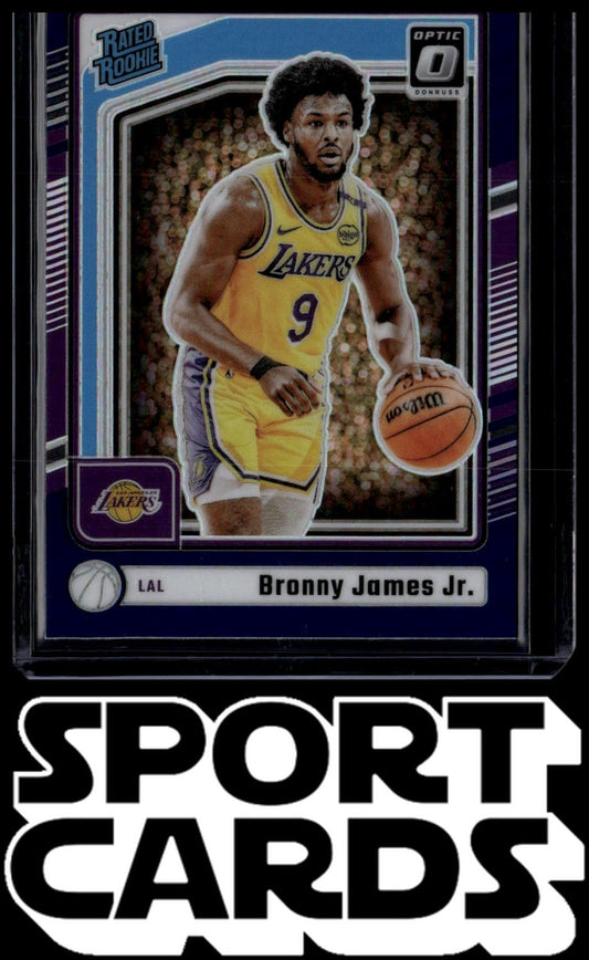 2024-25 Donruss Optic #282 Bronny James Jr. Purple SportCards.com