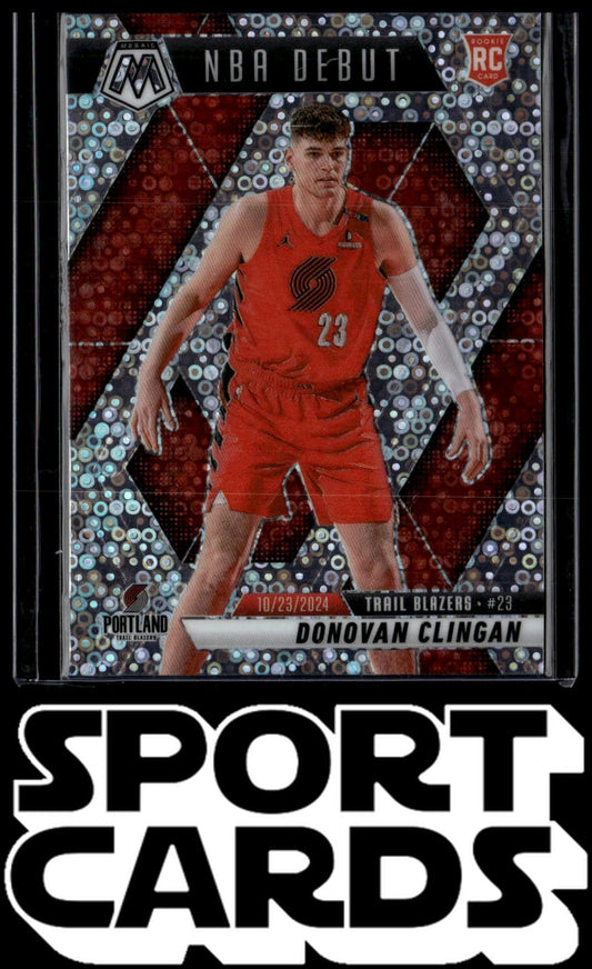 2024-25 Panini Mosaic #261 Donovan Clingan SportCards.com