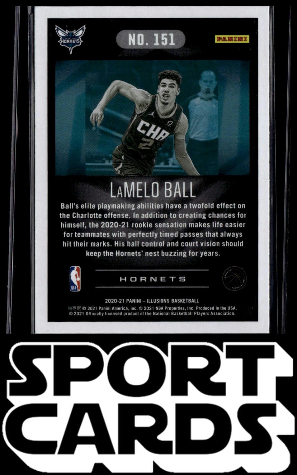 2020-21 Panini Illusions #151 LaMelo Ball Emerald SportCards.com