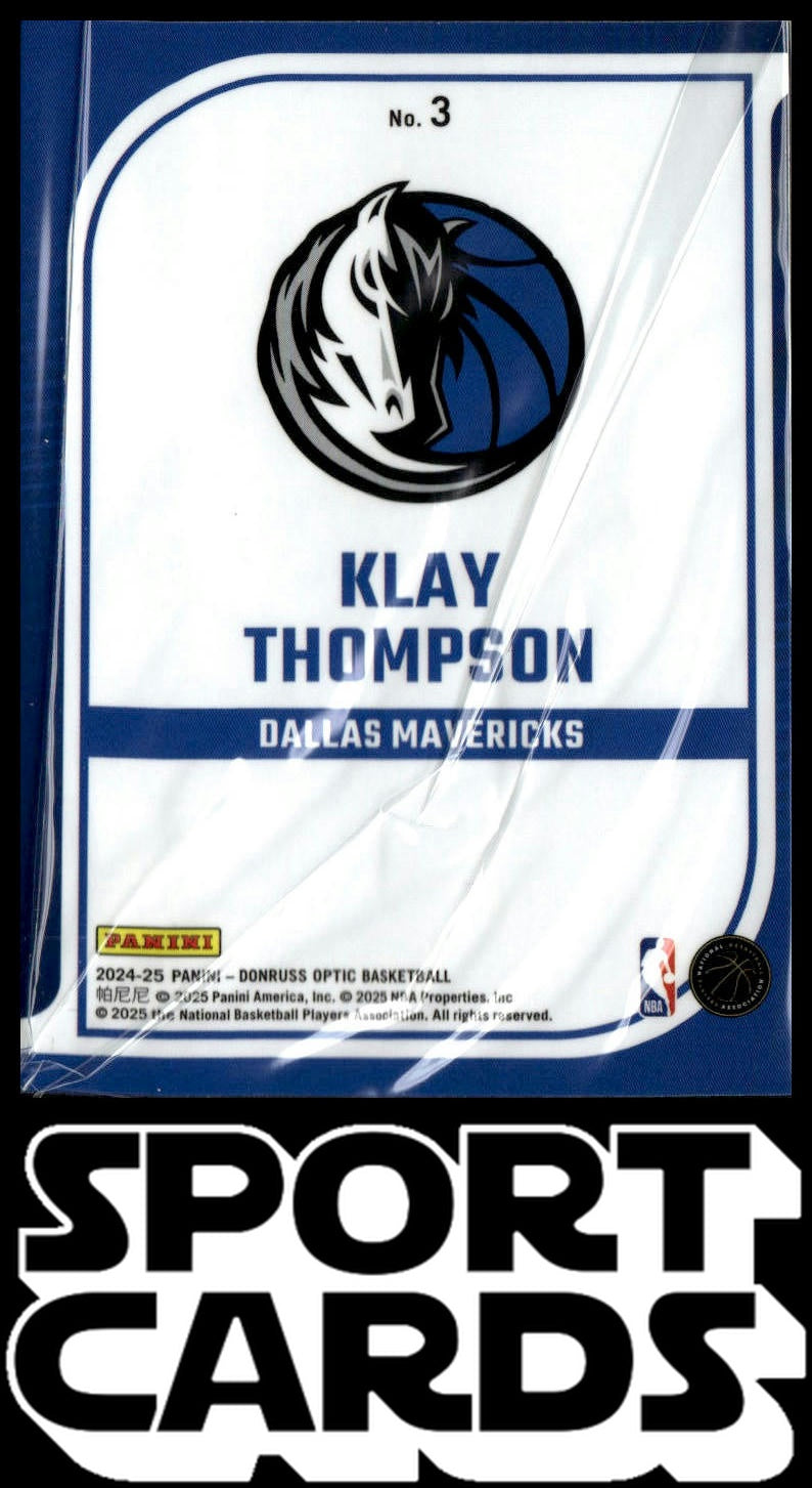 2024-25 Donruss Optic #3 Klay Thompson Elite Dominators SportCards.com