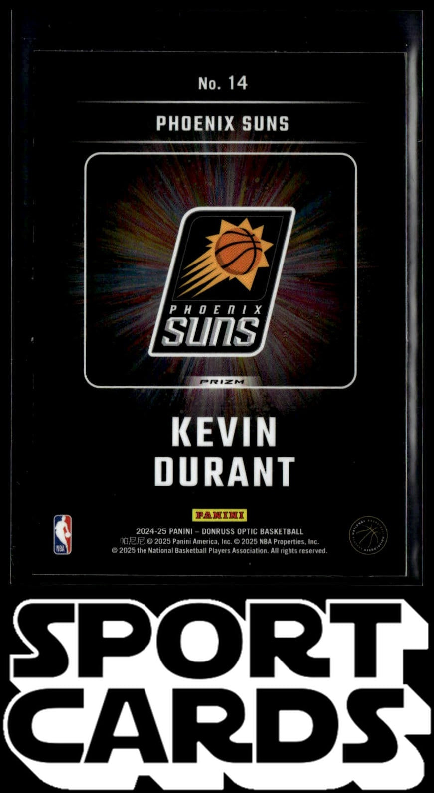2024-25 Donruss Optic #14 Kevin Durant Lights Out SportCards.com