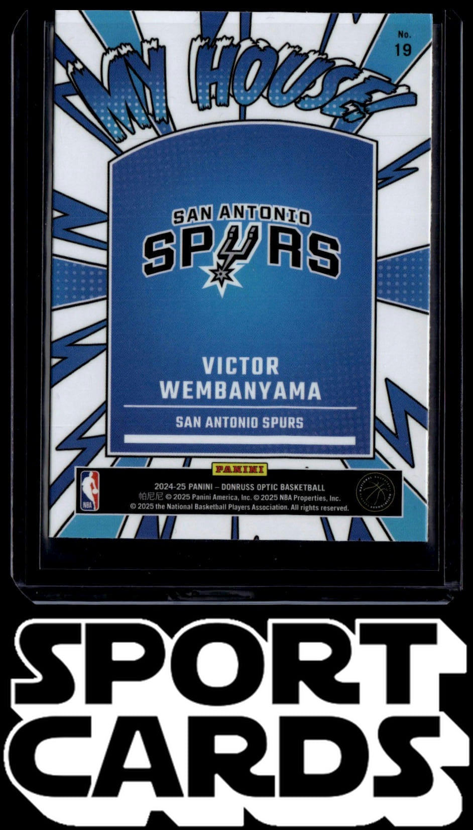2024-25 Donruss Optic #19 Victor Wembanyama My House Holo SportCards.com