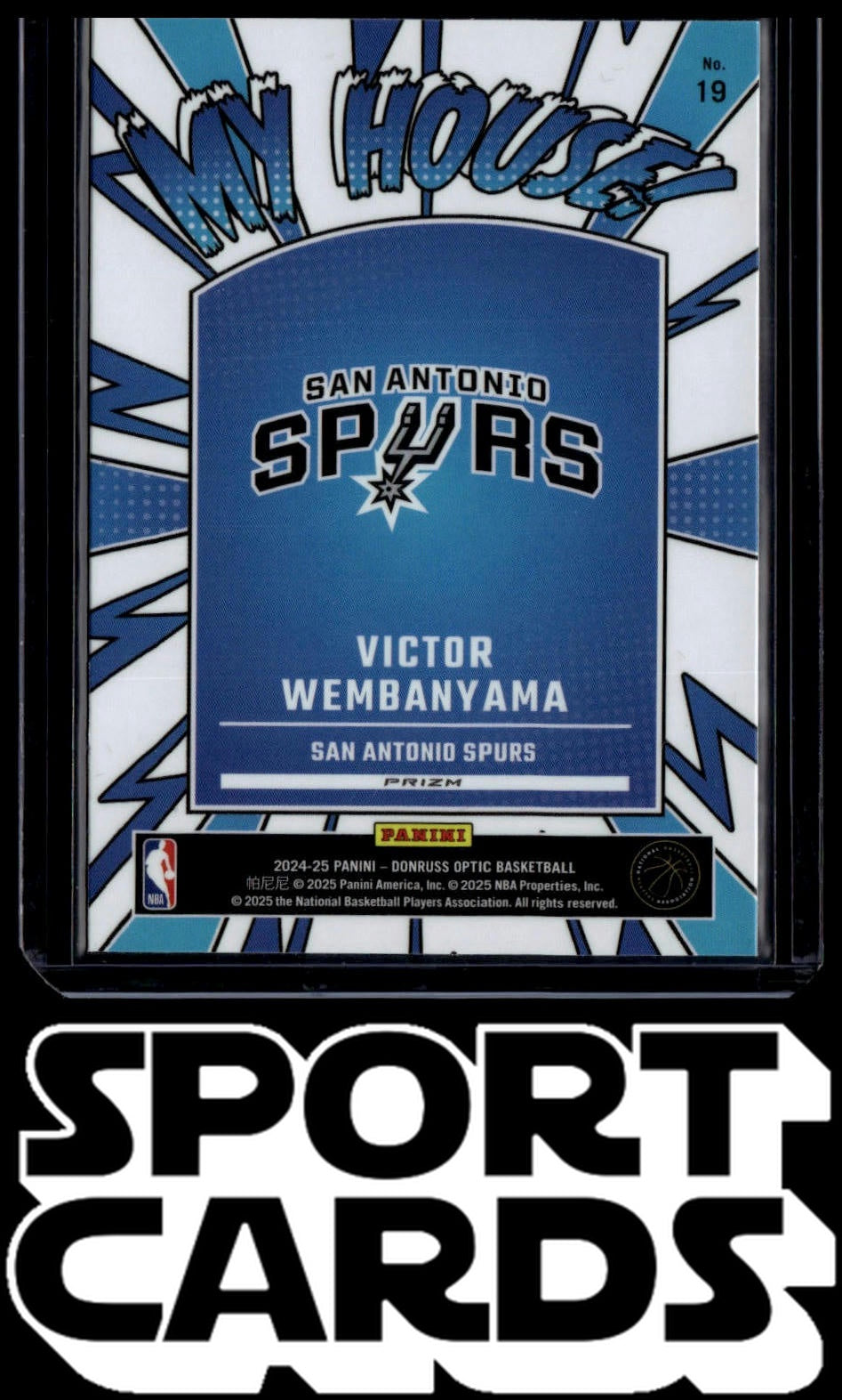 2024-25 Donruss Optic #19 Victor Wembanyama My House Purple SportCards.com