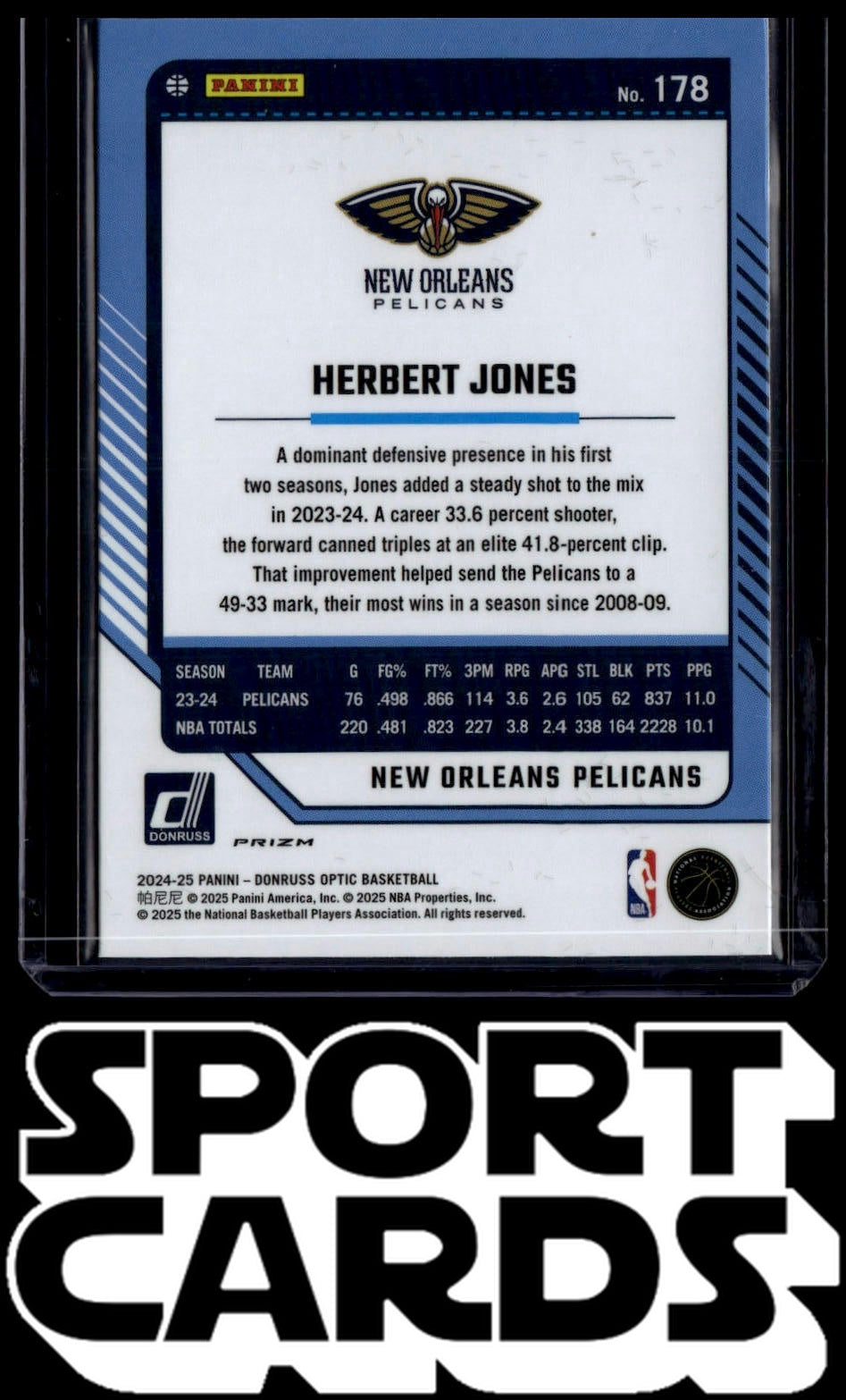 2024-25 Donruss Optic #178 Herbert Jones Photon SportCards.com