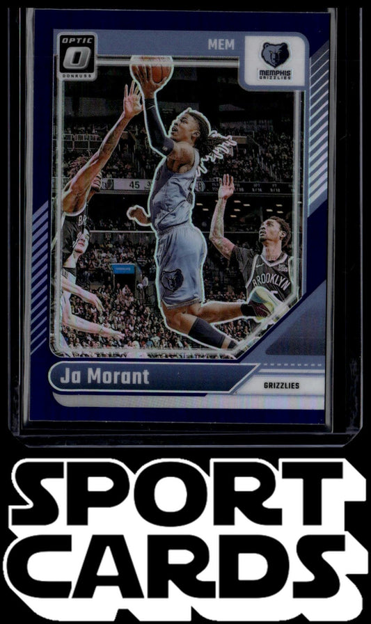 2024-25 Donruss Optic #106 Ja Morant Blue Velocity SportCards.com
