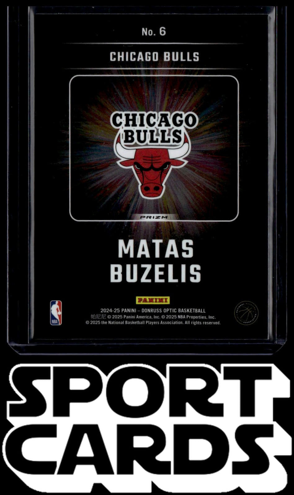2024-25 Donruss Optic #6 Matas Buzelis Lights Out SportCards.com
