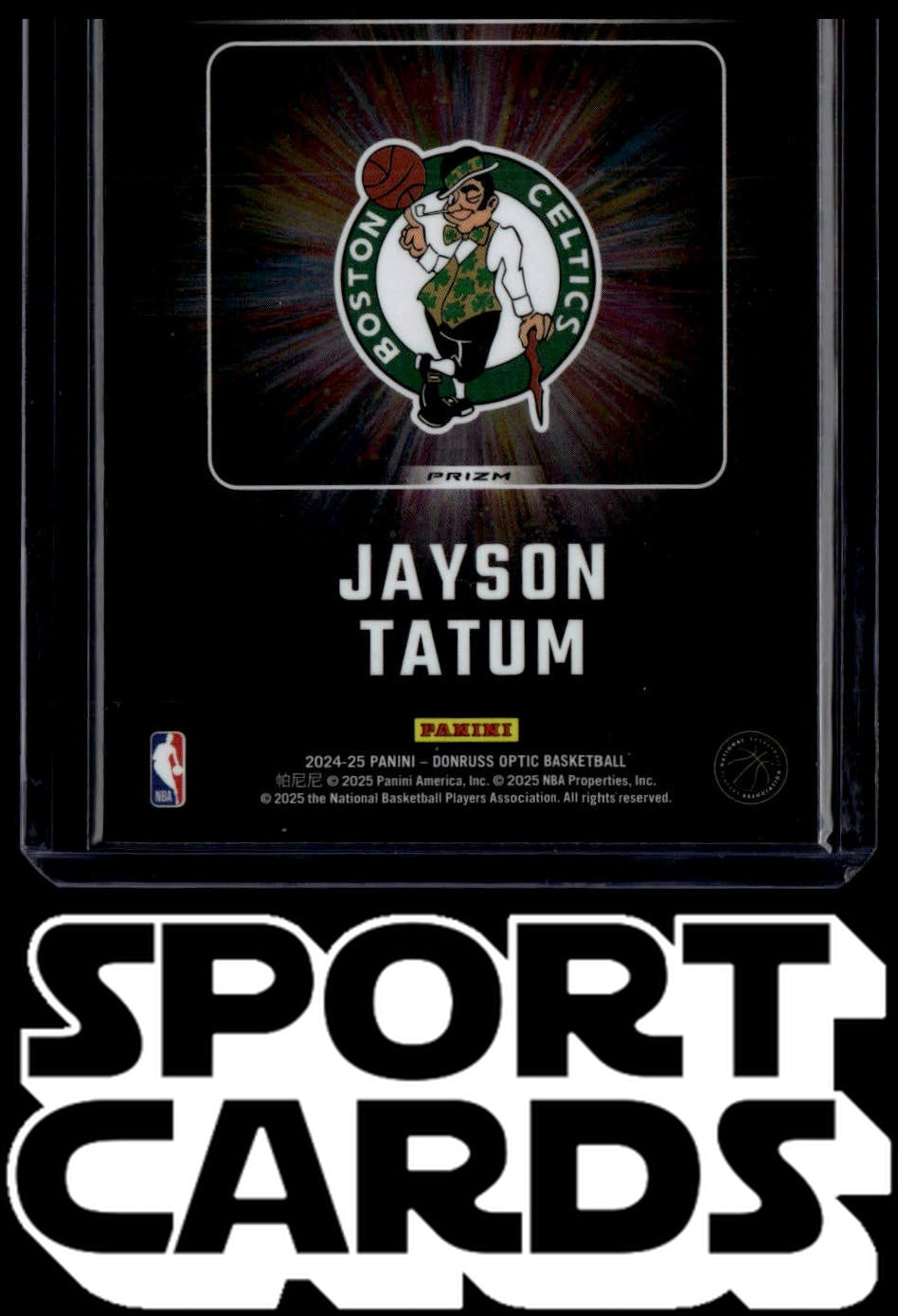 2024-25 Donruss Optic #12 Jayson Tatum Lights Out SportCards.com