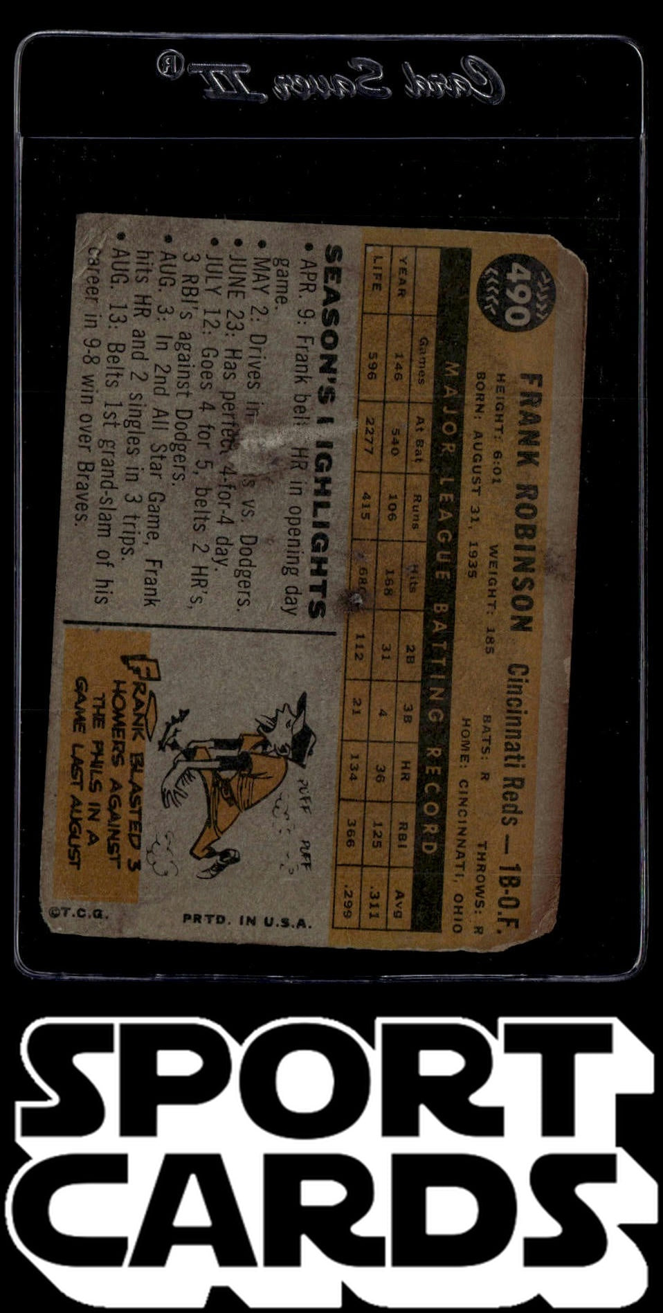 1960 Topps #490 Frank Robinson SportCards.com