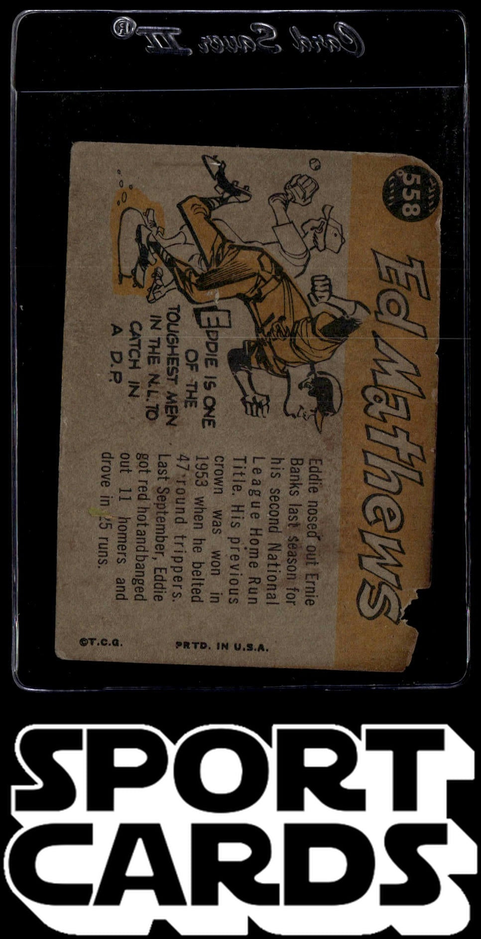 1960 Topps #558 Eddie Mathews SportCards.com