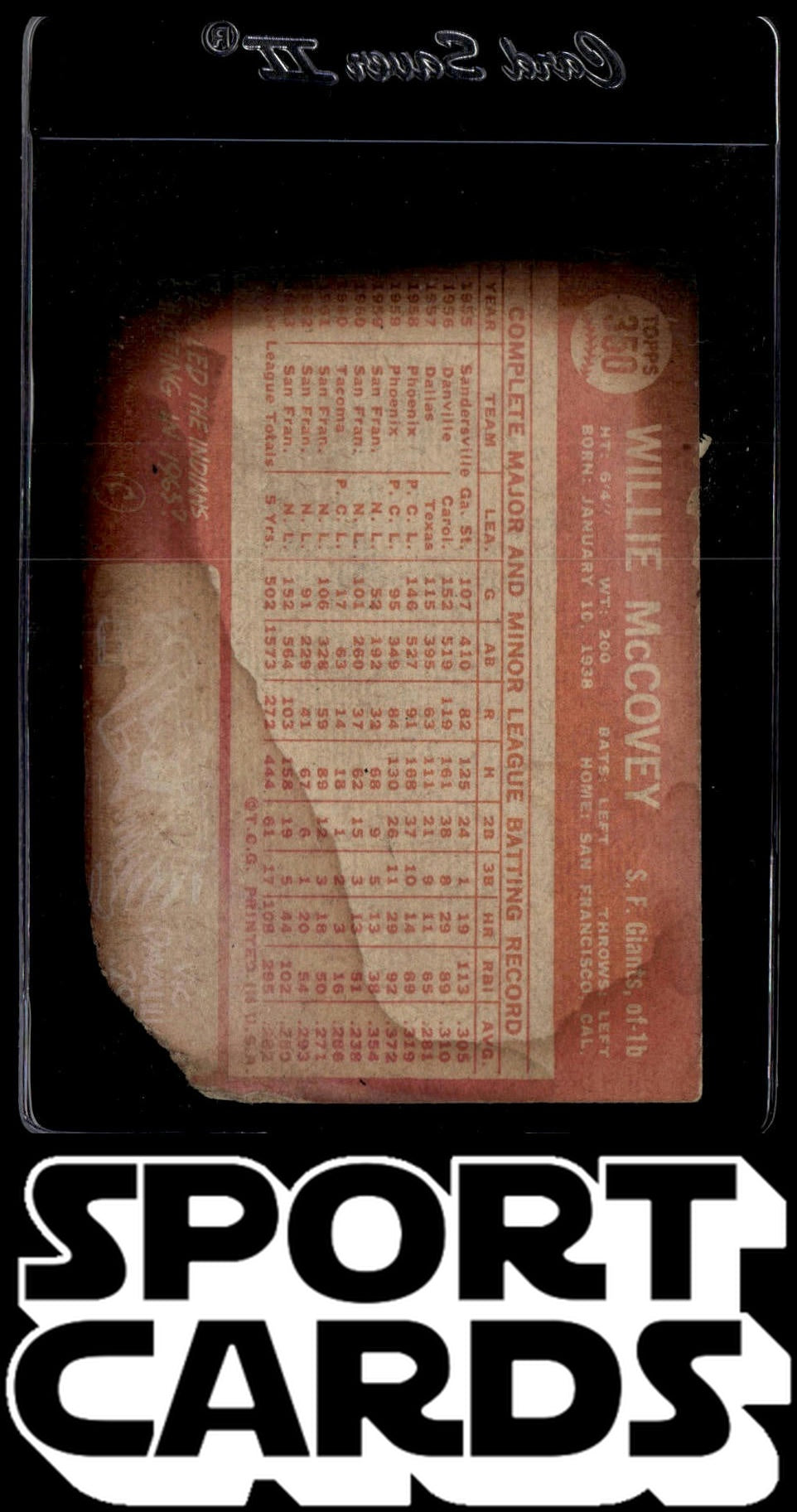 1964 Topps #350 Willie McCovey SportCards.com