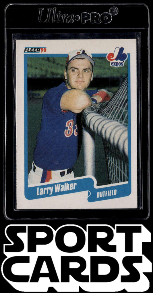 1990 Fleer #363b Larry Walker SportCards.com