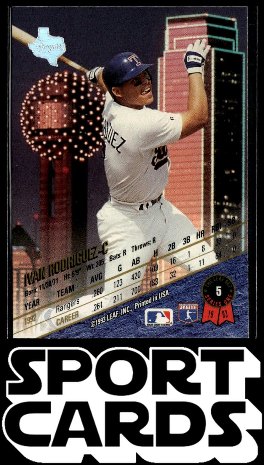1993 Leaf #5 Ivan Rodriguez SportCards.com