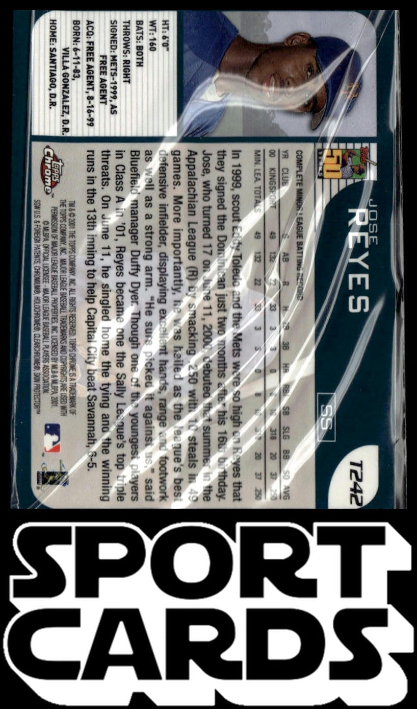 2001 Topps Traded & Rookies #T242 Jose Reyes Chrome SportCards.com