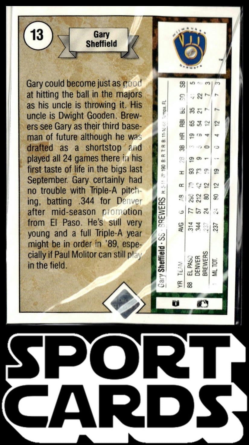 1989 Upper Deck #13a Gary Sheffield SportCards.com