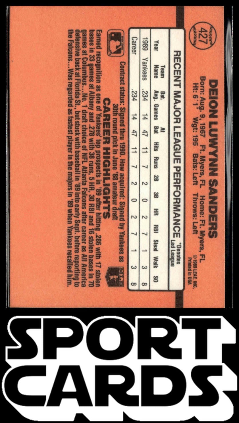 1990 Donruss #427b Deion Sanders SportCards.com