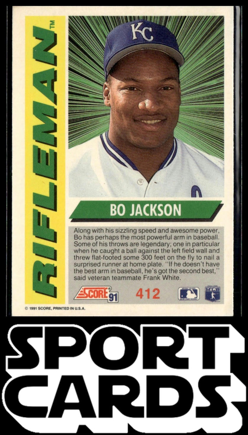 1991 Score #412 Bo Jackson SportCards.com