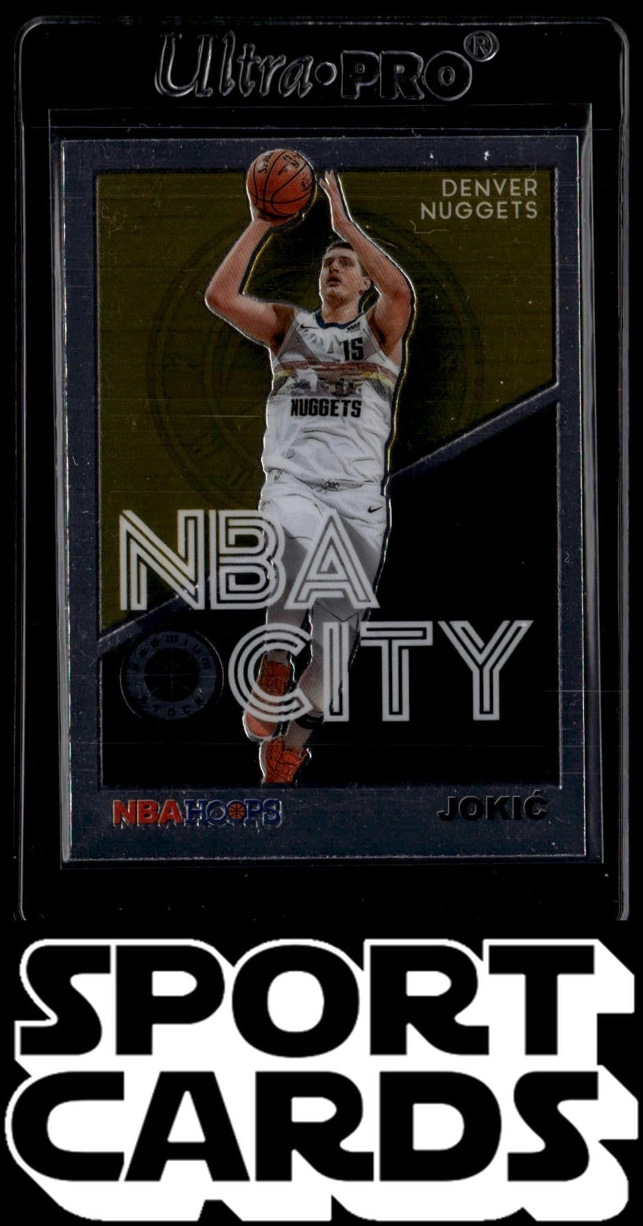 2019-20 Hoops Premium Stock #18 Nikola Jokic NBA City Blue SportCards.com