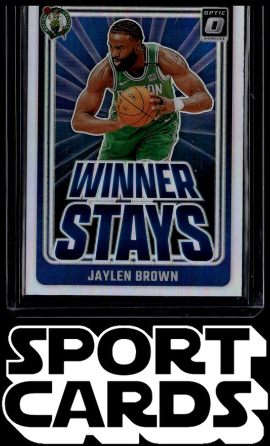 2024-25 Donruss Optic #7 Jaylen Brown Winner Stays SportCards.com