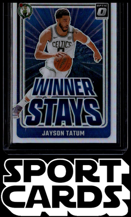 2024-25 Donruss Optic #2 Jayson Tatum Winner Stays SportCards.com
