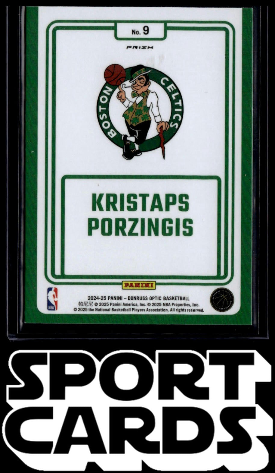 2024-25 Donruss Optic #9 Kristaps Porzingis Winner Stays Purple SportCards.com