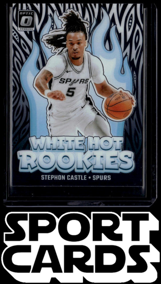 2024-25 Donruss Optic #6 Stephon Castle White Hot Rookies SportCards.com