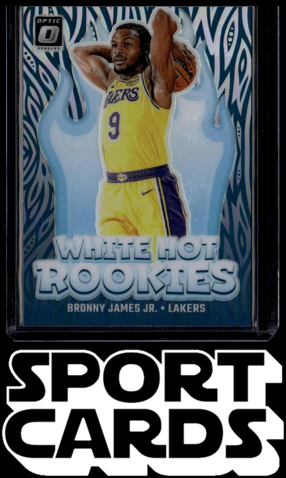 2024-25 Donruss Optic #15 Bronny James Jr. White Hot Rookies SportCards.com