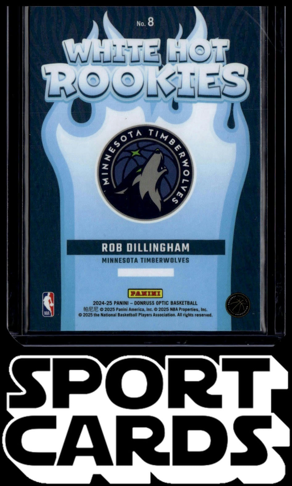 2024-25 Donruss Optic #8 Rob Dillingham White Hot Rookies SportCards.com