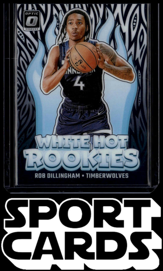 2024-25 Donruss Optic #8 Rob Dillingham White Hot Rookies SportCards.com