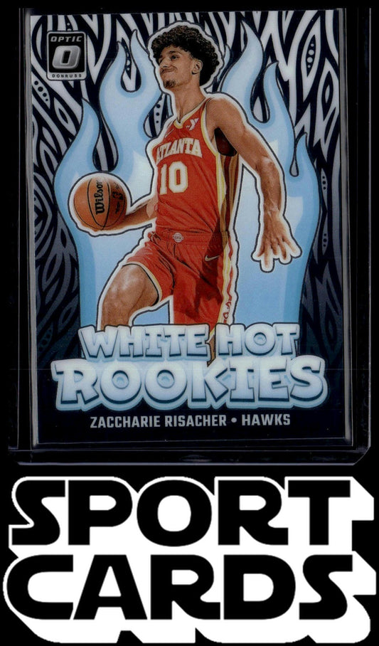 2024-25 Donruss Optic #4 Zaccharie Risacher White Hot Rookies SportCards.com